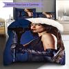 Dua Lipa Music Star Bedding Quilt Set Quilt Cover Pillowcase Home Decoration Birthday Gift (1 * duvet cover + 2 * pillowcase, without core)