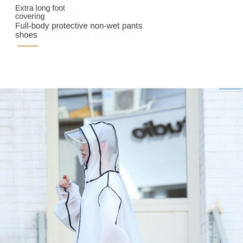 Новые плащи для мужчин и женщин, утолщенные от дождя, длинные, для взрослых, для езды на велосипеде, для пеших прогулок, для электромобилей, дождевик-пончо