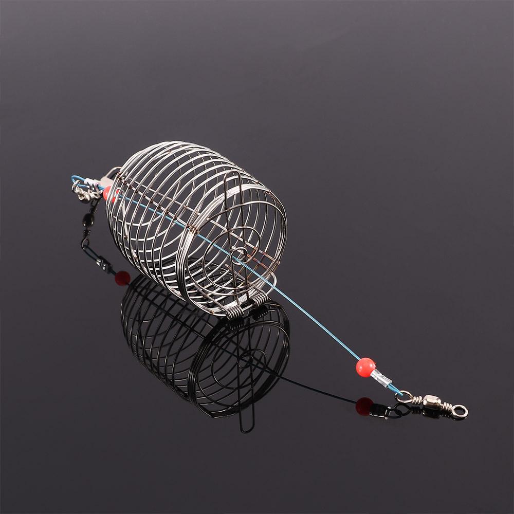 Small Holder Fish Bait Tackle Accessory Bait Basket Lure Cages Fishing Feeder Fishing Bait Cage