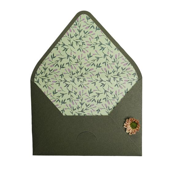 Зеленый бизнес-конверт авокадо, стандартный конверт с самоклеющейся печатью, специальный бумажный материал, конверт с декоративной масляной живописью