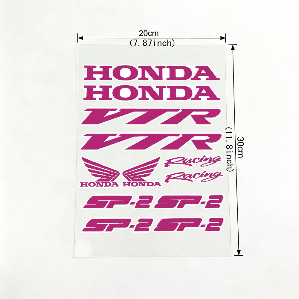For HONDA VPR SP2 18 Colors Reflective Motorcycle Stickers Waterproof Vinyl Decals For Motorbike Helmet Fuel Tank Bike