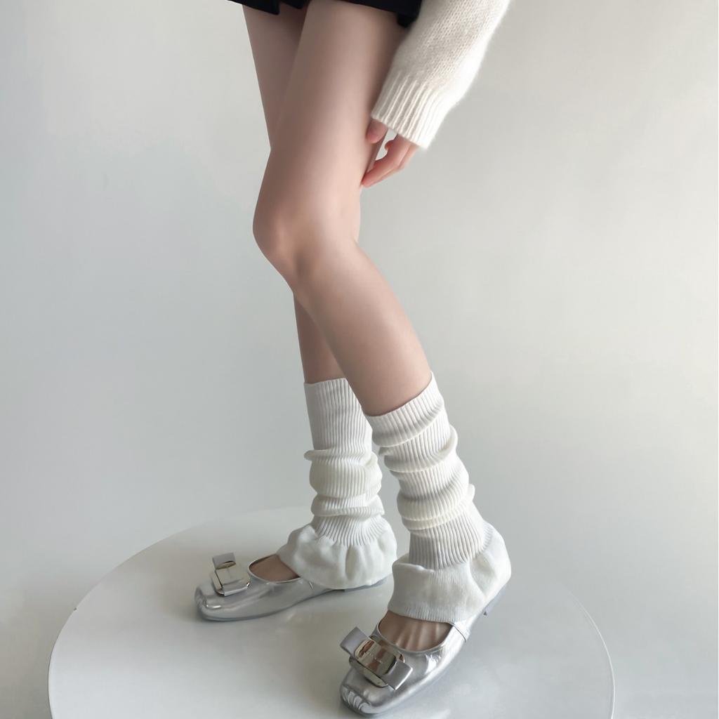 Ballet Leg Warmers Women Autumn and Winter Girl Female Leg Cover Dance Socks Y2k Harajuku Leg Warmers Sweet Wind Pile Calf Socks