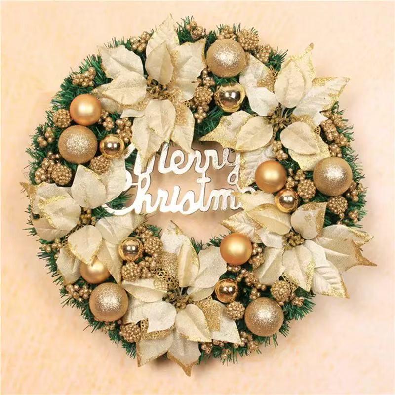 Christmas Vine Wreath - 30/40/50/60CM Decorative Door Hanging for Hotels and Malls