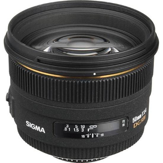 SIGMA 50mm EX DG HSM Standard Prime Lens for Nikon 310554 F1.4 (Full-Frame Compatible)