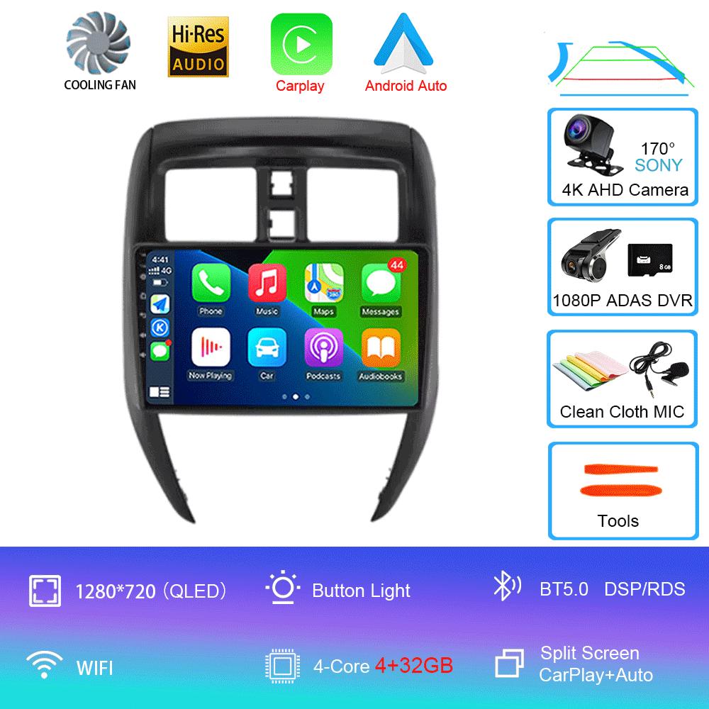 Android Car Radio Video Player для Nissan Versa sedan 2015-2019 GPS-навигация Carplay Auto Stereo Player WIFI 4G DSP 360 камера