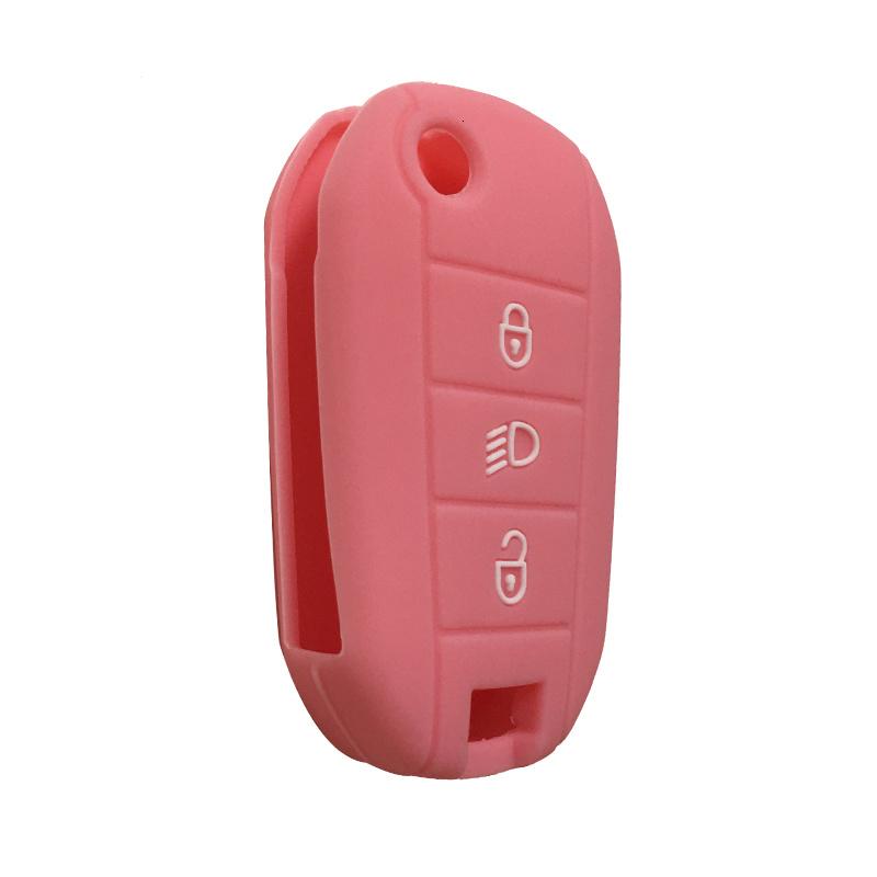 Funda Llave For Peugeot 208 308 3008 2008 307 Silicone Key Case For Peugeot 508 407 Expert Rifter Partner Car Key Cover Case Fob