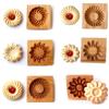 3D Wooden Cookie MoldChristmas Cookie Cutters Biscuit Cutter Moldes  Embossing Mold for Cakes and Cookies Press