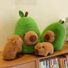Avocado Capybara Plush Toy - Internet Celebrity Stuffed Animal Doll