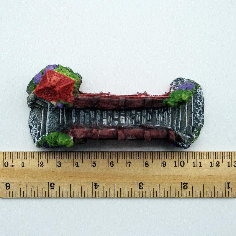 Aquarium Decor: Artificial Mountain & Bridge for Goldfish Tank