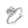 New Brand Moissanite Ring Round Cut 3 .0mm Rings For Women 925 Sterling Silver Birthday Gift Diamond For Wedding Party