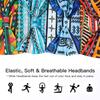 Африканские повязки на голову в стиле бохо для женщин, широкий хлопковый тюрбан, повязка на голову с завязками, эластичные полоски, повязки для волос, бандо, спортивные повязки для тренировок, йоги, аксессуары для волос