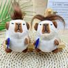 Creative Cute Stuffed Capybara Keychain Long-haired Capybara Doll Pendant Capybara Worm Doll Pendant Keychain Plush Toy