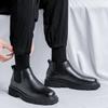 Эластичные ботинки на платформе для мужчин с круглым носком, удобные, модные, износостойкие, мягкие, повседневные, нескользящие, весна-осень