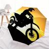 1pc Motorcycle Sunset Themed High-quality Umbrella,Automatic Opening and Closing Umbrella,Multi-functional Umbrella G0811049
