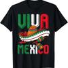 Летняя мужская футболка с коротким рукавом VIVA MEXICO 100% хлопок Мексиканские элементы Сомбреро Чили Пиньята Винтажный Потертый Повседневный Топ