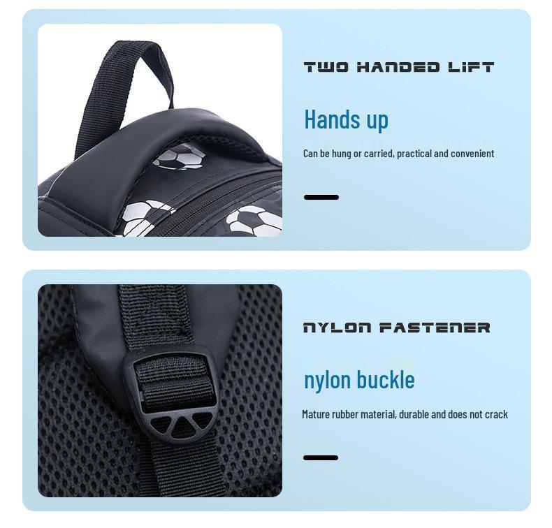 Primary School Backpack for Ages 3 to 12 with Spine Protection and Load Reduction, Suitable for Grades 1 to 3