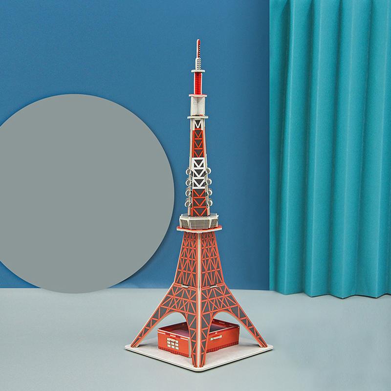 3D бумажная открытка Мировые известные архитектурные модели Пазл Ручная сборка DIY Развивающие игрушки для мальчиков Подарок