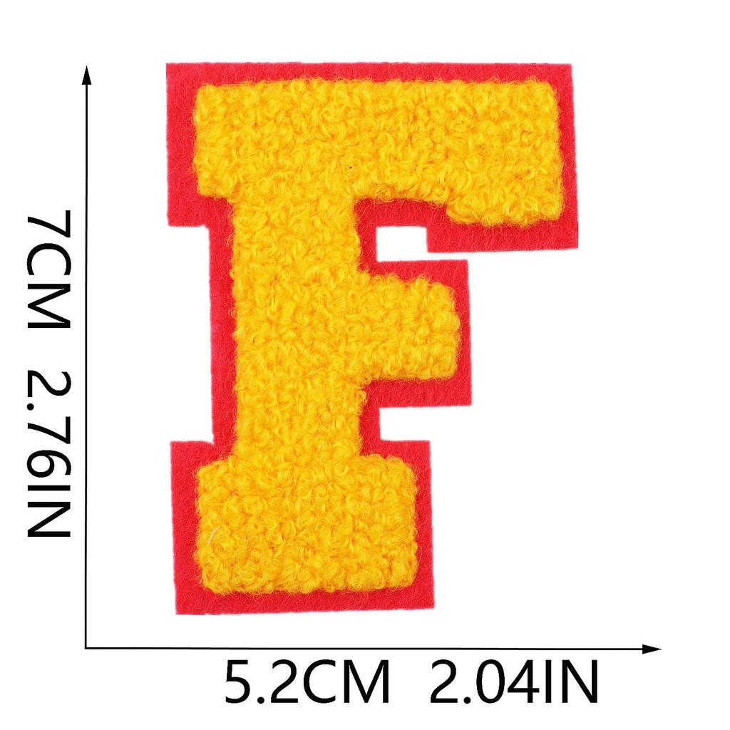 Mixed Color 7Cm Towel Embroidery English Letters Cloth Sticker Clothing Accessories Letter Sticker Computer Embroidery Chapter Boy Ironing Letters