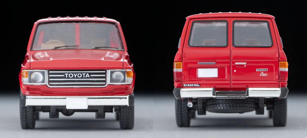 Tomica Limited Vintage Neo Toyota Land Cruiser 60 Standard Grade Up Van Specification Red Finished Product 320333 1/64 LV-N279b