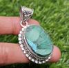 Подвеска из натурального малахита, азурита, друзы, стерлинговое серебро 925 пробы, подвеска с драгоценным камнем, кулон овальной формы, подарок для нее