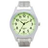 Clefer Serdica Analog Watch, SD-AM332-LUS, Men's Silver, Luminous Dial, Metal Strap, Japanese Movement