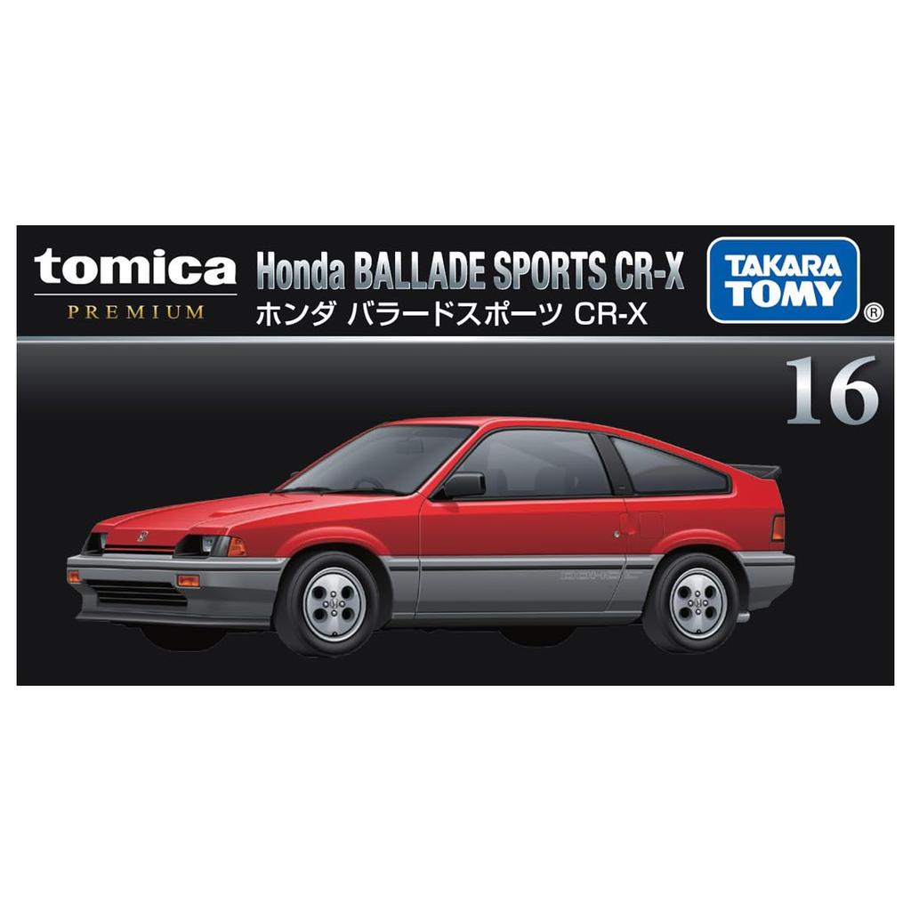 Takara Tomy Tomica Premium 16 Honda Ballade Sports Miniature Car Toy for Ages 6 and Up CR-X
