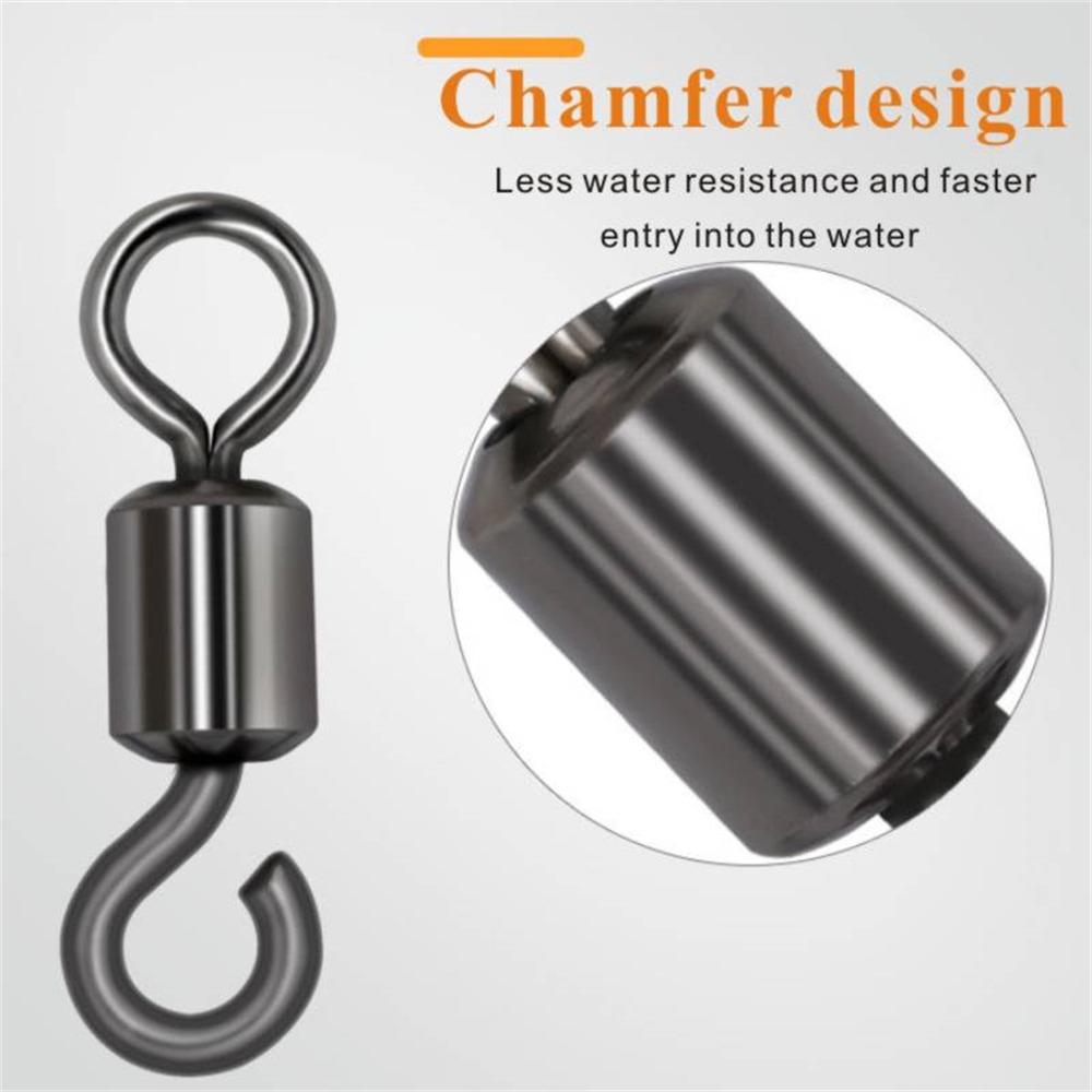 Tool Fishing Tackle Opening Fishing Swivel Rolling Swivel Opening Rotating Ring Fishing Connector