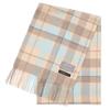 Buyer Pure Cashmere Check 19 Patterns and Thick Cashmere Check Large Tea 100% Scarf, Available, Men's Women's, Pattern, (Milk Check) CH30-CH10a