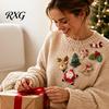 Felt Embroidery Kit Christmas Brooch for Beginners, DIY Decorative Pins Set with Tools, Holiday Hand Handmade Art Crafts Festive Clothing Accessories,