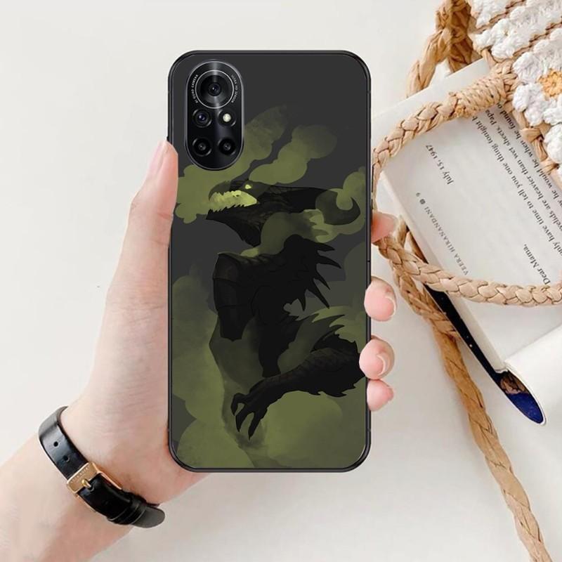 Чехол для телефона Cool Dragon Art для Honor 70 50 20 7S X9 X8 X7 Magic 4 3 Pro, мягкий черный чехол для телефона