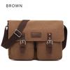 Fashion 16A Washing Canvas Shoulder Bag Retro Casual Messenger Bag Student Rucksack Crossbody Handbags for Men and Female Valentine's Day Gift