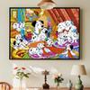 DIY Diamond Painting Spotted Dog Family Cross Stitch Kit Mosaic Art Diamond Painting Full Circle Diamond Home Decoration
