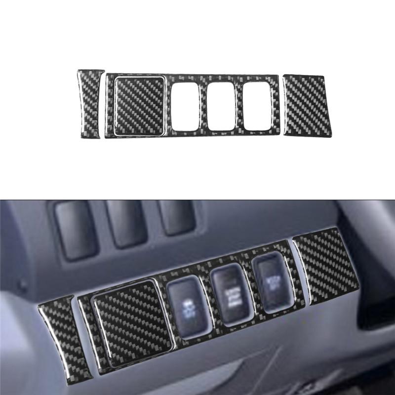 Для Toyota Tacoma 2012 2013 2014 2015 аксессуары для стайлинга автомобиля внутренняя отделка из углеродного волокна защитная