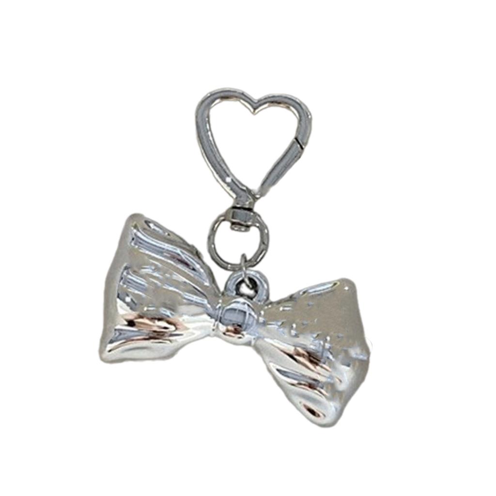 Elegant Bows-Tie Keychain Bowknot Charm Butterfly Knot Keyring Detachable Phone Lanyard Ornament for Fashionable Women