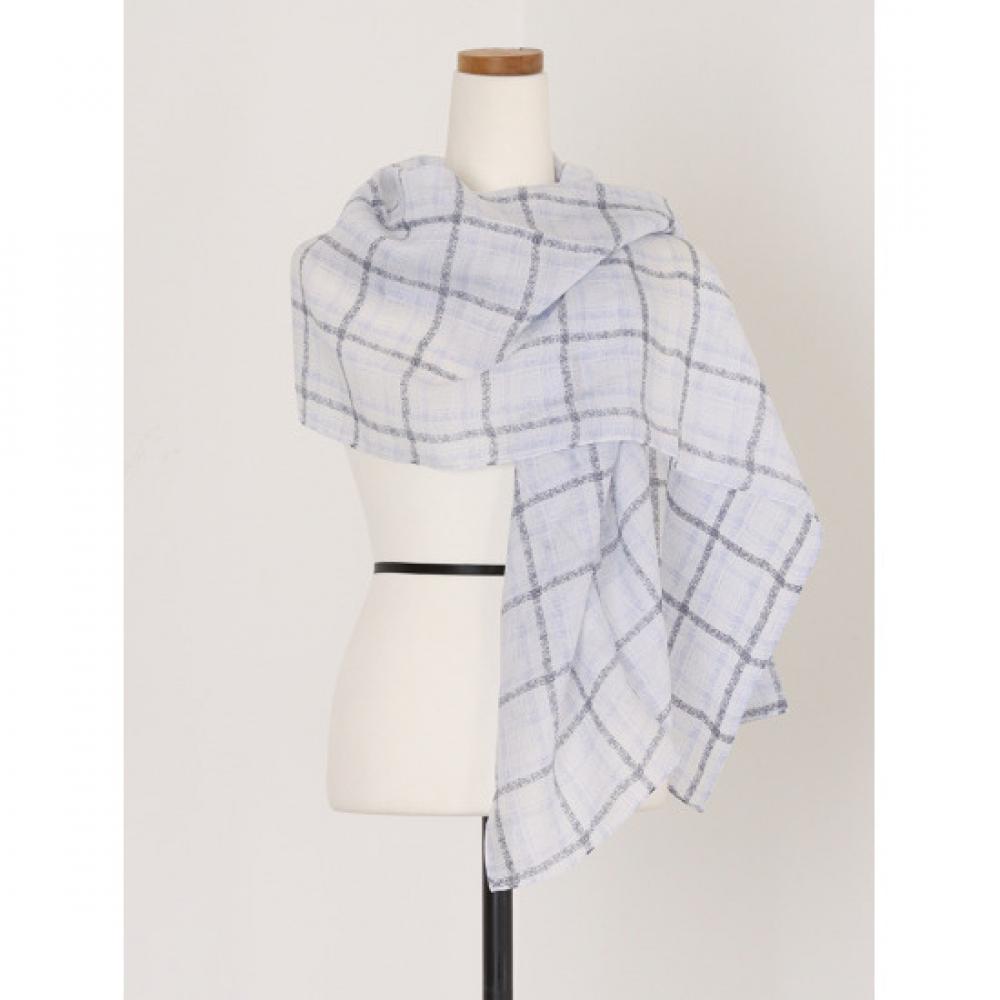 Shop Women Tencel 100 Rectangle Long Scarf Sky Blue Plc Wsc 0725
