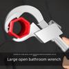 Adjustable Aluminum Alloy Bathroom Sink and Faucet Wrench