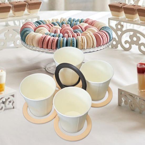 Складной поднос для напитков Бабочка на 4 стакана, многоразовый держатель для стаканов, портативный держатель для стаканов для кофе, чая, пива, вечеринок