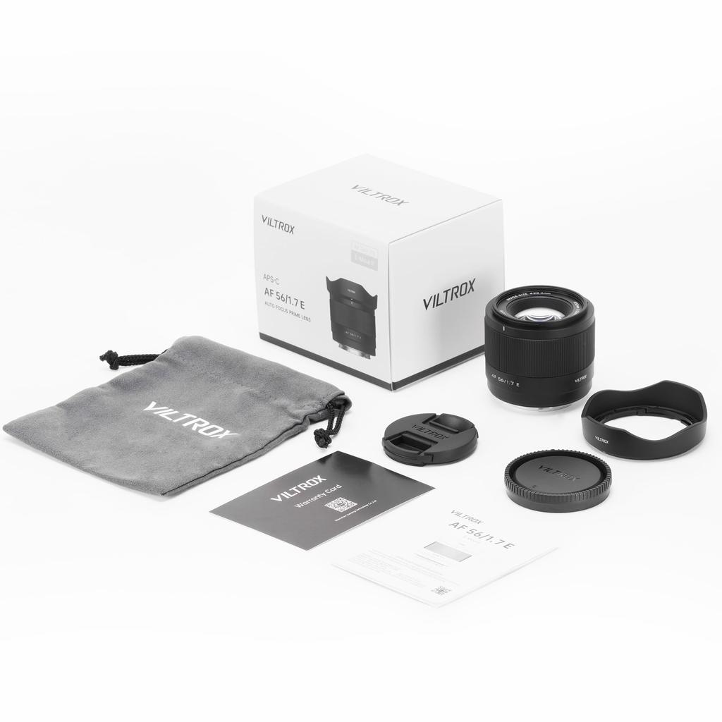Объектив VILTROX AF 56 мм E, сменный объектив Sony E с креплением для беззеркальной камеры Sony FX30 II, совместимый с однофокусным объективом F1.7 6400 6600 6700 ZV-E10
