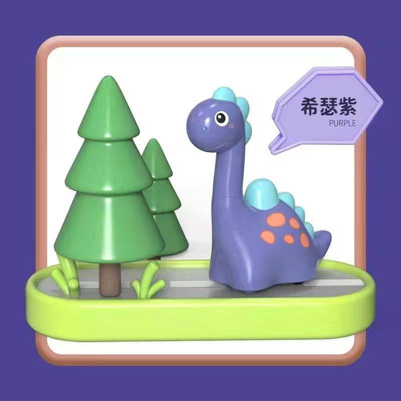 Dinosaur Push and Glide Pull Back Toy Car Kids Animal Vehicle Educational Toy for Toddlers and Preschoolers Durable Plastic Construction