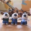Cute Cute Strap Dog Pendant Plush Toy Doll Trendy Cool Puppy Bag Hanging Keychain Doll