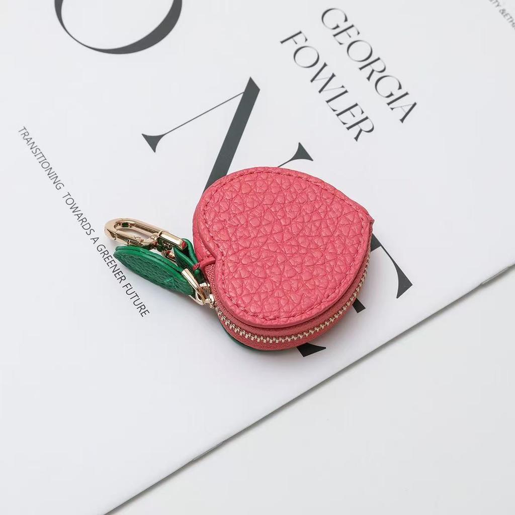 Женский Модный Клубничный Мини Кожаный Кошелек Брелок и Шарм для Сумки