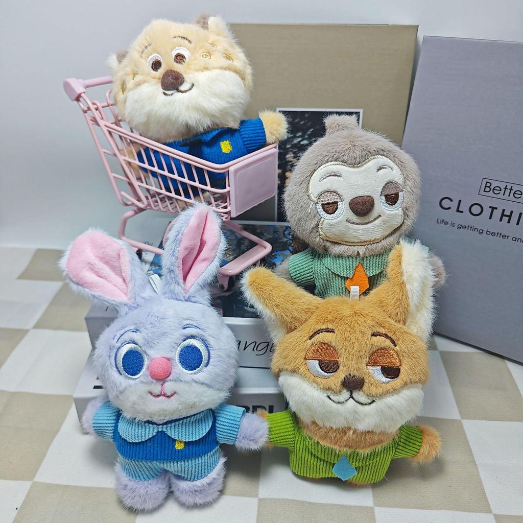 Zootopia Plush Toy Pendant: Nick the Fox, Judy Rabbit, Leopard, Officer Flash - 13cm