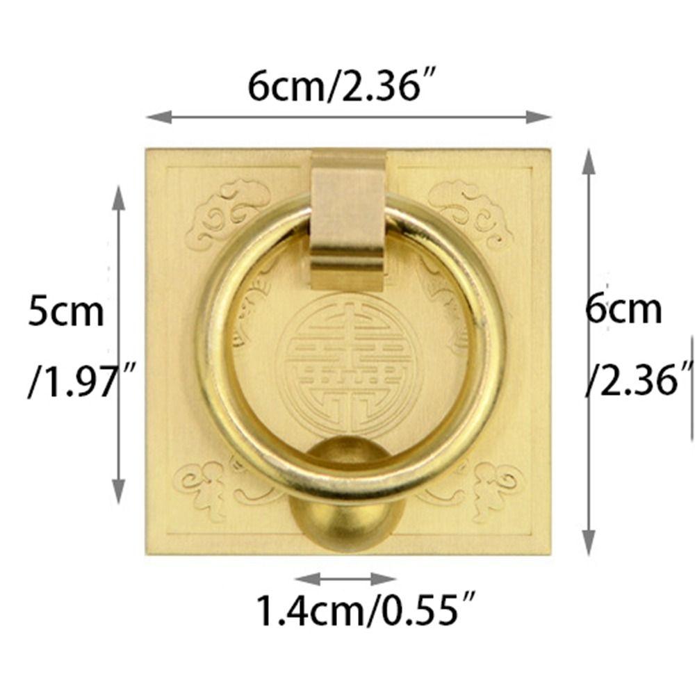 Ручка-тяга Bat квадратное кольцо антикварная ручка для ящика ретро дверное кольцо ручка для шкафа