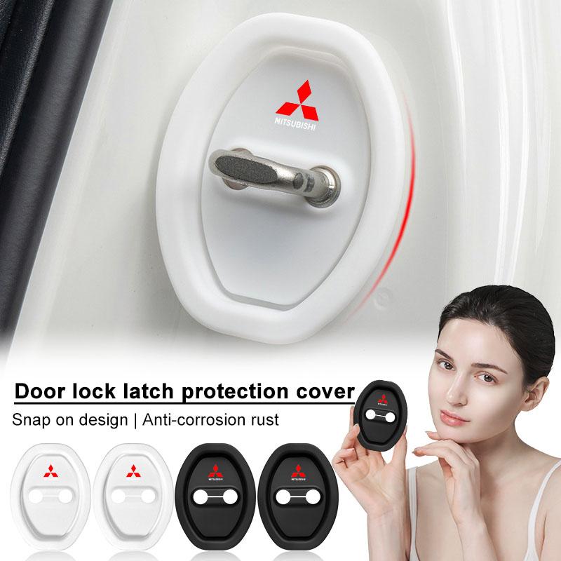 sdbf9 For Mitsubishi Outlander Lancer 10 9 ASX RALLIART Eclipse L200 Pajero Auto Door Lock Protective Covers Car Door Stopper Cover