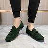 Fashion Casual men's loafers classic fashion designer styles Formal Party Office Outdoor daily couple flat shoes Black Brown 37-48 Hot
