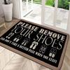 Welcome Carpet Please Take Off Your Shoe Pattern Living Room Mat Anti Slip Bedroom Decoration Carpet Floor Rug