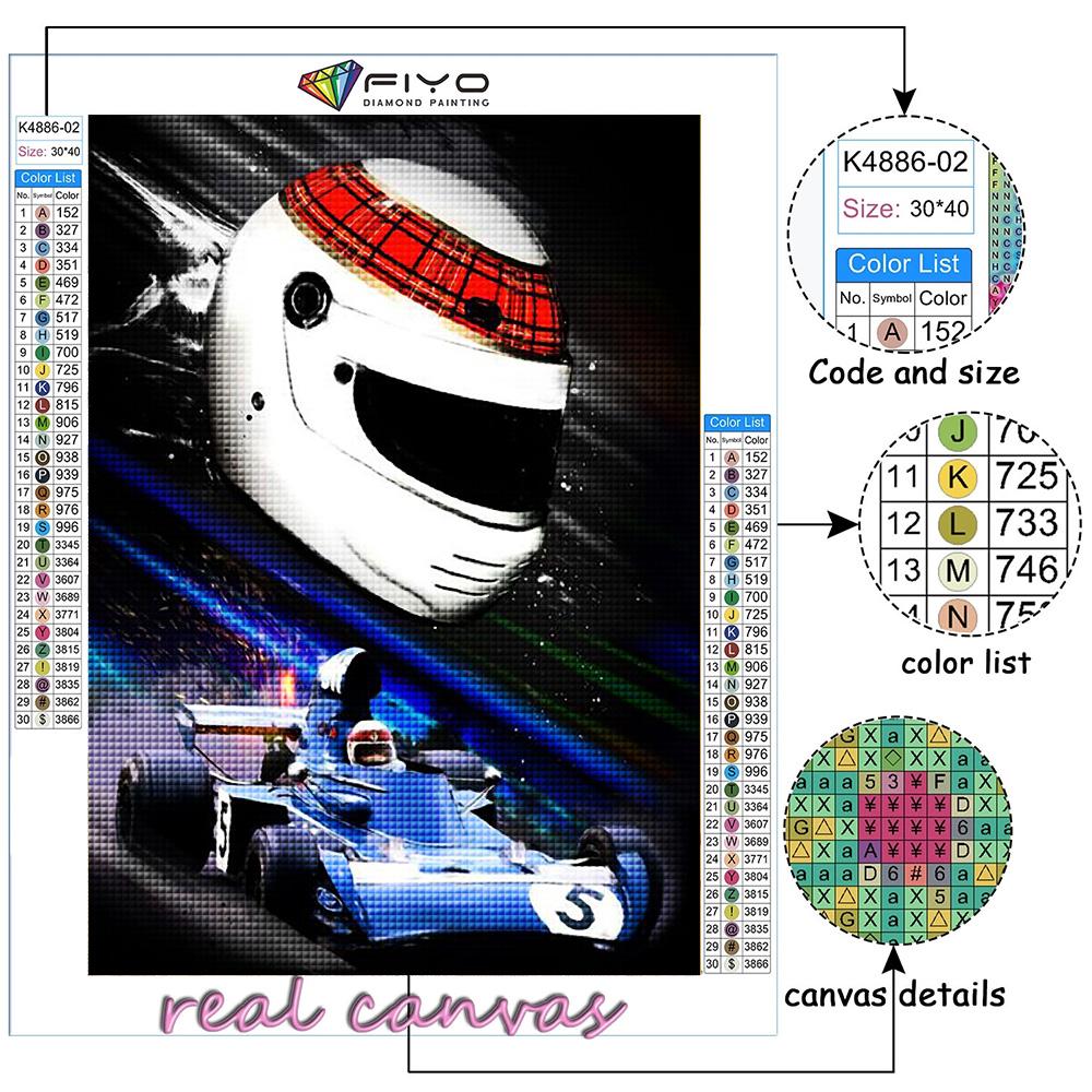Полный 5D Diy Алмазная картина F1 Гонщик 5D Алмазная картина