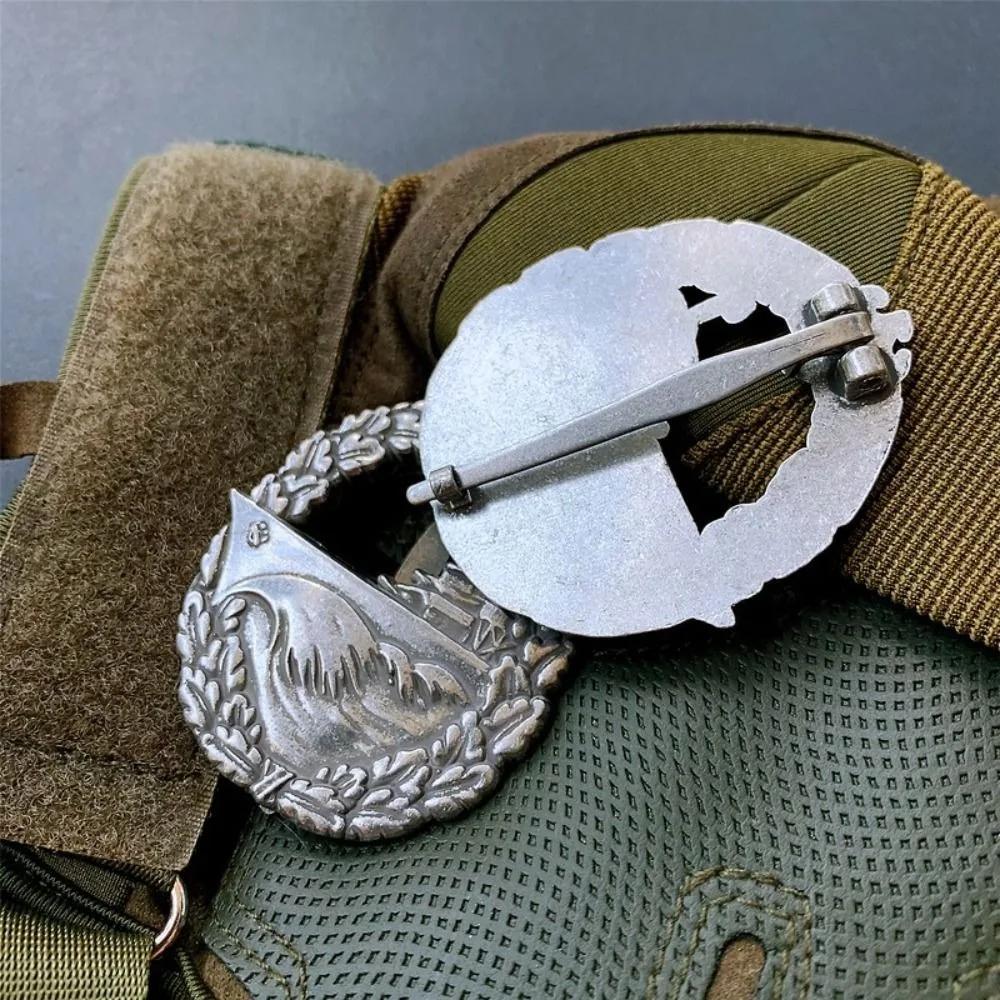 Portable Retro Eagle Metal Badge Zinc Alloy Vintage Emblem Weatherproof 3D Embossed Brooch Pin Universal