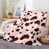 Cow Pattern Pattern Blanket Fashion Art Flannel Thin Blanket Portable Home Travel Office Lunch Break Blanket