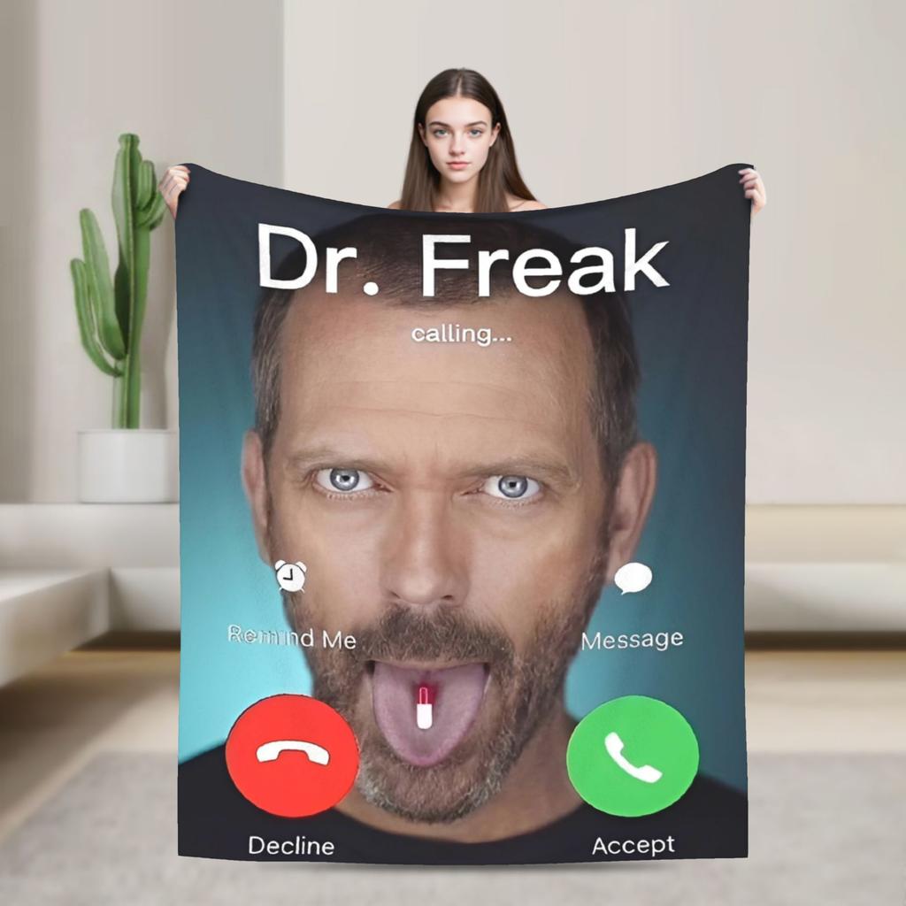 Плед House MD Хью Лори Доктор Хаус Плюшевый Винтажный Теплый Плед для Покрытия Стула Дивана Весна Осень